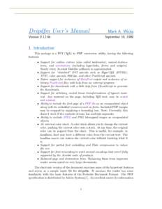 Dvipdfm User’s Manual Version 0.12.4b Mark A. Wicks September 19, 1999