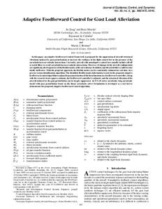 JOURNAL OF GUIDANCE, CONTROL, AND DYNAMICS Vol. 33, No. 3, May–June 2010 Journal of Guidance, Control, and Dynamics Vol. 33, no. 3, pp, 2010.