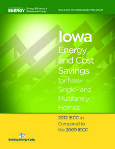 BUILDING TECHNOLOGIES PROGRAM  Iowa Energy and Cost