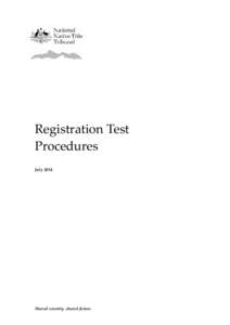 Registration test procedures