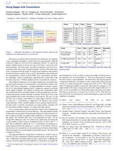 Going Deeper with Convolutions Christian Szegedy1 , Wei Liu2 , Yangqing Jia1 , Pierre Sermanet1 , Scott Reed3 , Dragomir Anguelov1 , Dumitru Erhan1 , Vincent Vanhoucke1 , Andrew Rabinovich4 1 Google  Inc. 2 UNC Chapel Hi