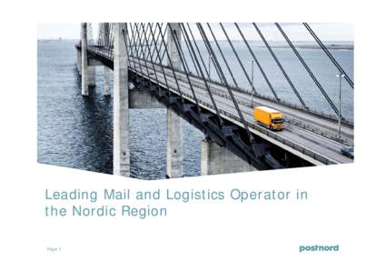 Communication / Post Danmark / PostNord / Logistics / Posten AB / Distribution / Business / Philately / Itella / Marketing / Posten Norge