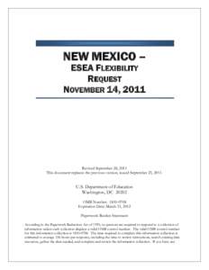 ESEA Flexibility Request: Accessible Version -- September 28, 2011 (MSWord)