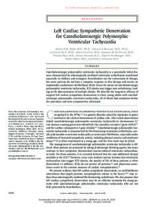 Circulatory system / Medical emergencies / Cardiac electrophysiology / Aging-associated diseases / Catecholaminergic polymorphic ventricular tachycardia / Ventricular tachycardia / Syndromes / Implantable cardioverter-defibrillator / Ryanodine receptor 2 / Cardiac dysrhythmia / Medicine / Health