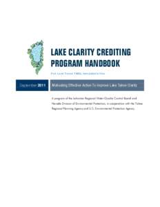 LAKE CLARITY CREDITING PROGRAM HANDBOOK FOR LAKE TAHOE TMDL IMPLEMENTATION September 2011