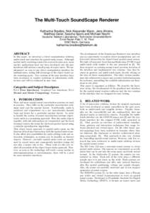 User interfaces / Network architecture / Human–computer interaction / Surface computing / Graphical user interfaces / Tangible user interface / User interface / Multi-touch / Reactable / User interface techniques / Software / Humanâ€“computer interaction