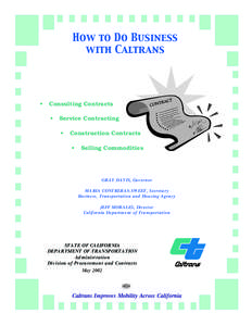 How To Do Business With Caltrans