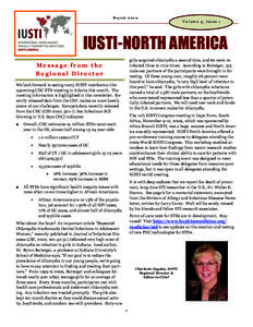 MarchVolume 3, Issue 1 IUSTI-NORTH AMERICA girls acquired chlamydia a second time, and 60 were reinfected three to nine times. According to Batteiger, 313