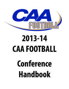 [removed]CAA Football Handbook