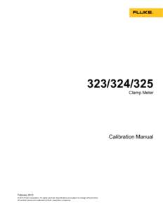 [removed]Clamp Meter Calibration Manual  February 2013