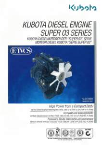 ,<Ijbotf)  KUBOTA DIESEL ENGINE SUPER 03 SERIES KUBOTA DIESELMOTOREIV DER 