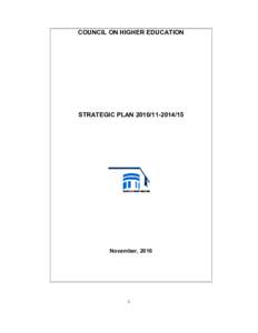 Microsoft Word - CHE Strategic Plan -Final Nov 2010.docx