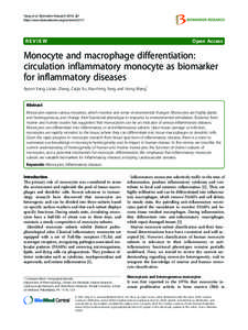 Immune system / Cell biology / Macrophages / Monocyte / Immunology / CD14 / CCL2 / Dendritic cell / Monocytosis / Biology / Anatomy / Cytokines