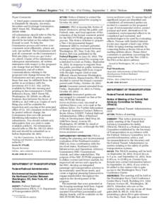 Federal Register / Vol. 77, No[removed]Friday, September 7, [removed]Notices Paper Comments • Send paper comments in triplicate to Elizabeth M. Murphy, Secretary, Securities and Exchange Commission, 100 F Street NE., Wash