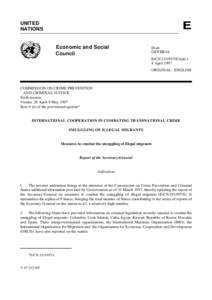 UNITED NATIONS Economic and Social Council