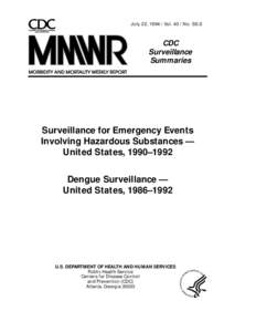 July 22, [removed]Vol[removed]No. SS-2  CDC Surveillance Summaries