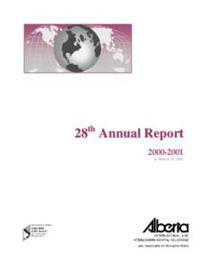 th  28 Annual Report[removed]to March 31, 2001