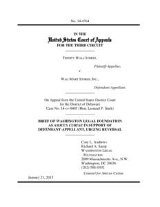 NoIN THE United States Court of Appeals FOR THE THIRD CIRCUIT