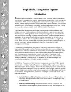 Obesity / Nutrition / Federal assistance in the United States / United States Department of Agriculture / WIC / Overweight / Health / Body shape / Medicine