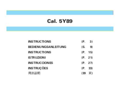 Cal. 5Y89  INSTRUCTIONS (P.