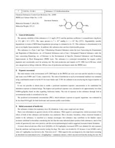 ENVIRONMENTAL RISK ASSESSMENT OF CHEMICALS 6th