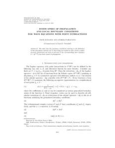 PROCEEDINGS OF THE AMERICAN MATHEMATICAL SOCIETY Volume 133, Number 10, Pages 3071–3078 SArticle electronically published on April 25, 2005