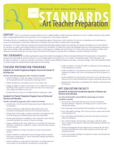 Philosophy of education / National Art Education Association / Master of Education / Teacher education / Teaching method / Education reform / United States Society for Education through Art / Art education in the United States / Education / Art education / Knowledge