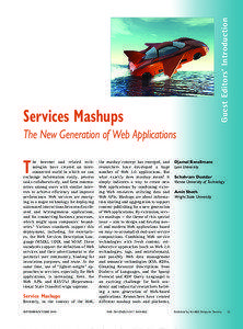 Guest Editors’ Introduction  Services Mashups
