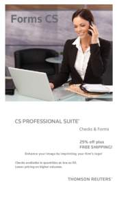 Forms CS  CS PROFESSIONAL SUITE® 25% off plus FREE SHIPPING!