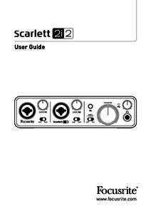 User Guide  www.focusrite.com IMPORTANT SAFETY INSTRUCTIONS 1.