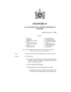 Medical law / Power of attorney / Attorney / Legal professions / Enduring power of attorney / Capacity / Trust law / Legal guardian / Law / Legal terms / Common law