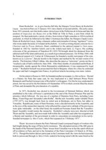 French Third Republic / Victor Henri Rochefort /  Marquis de Rochefort-Luçay / Communards / La Marseillaise / Paschal Grousset / Government of National Defense / Rochefort /  Charente-Maritime / Adolphe Thiers / Pierre Napoleon Bonaparte / Paris Commune / France / Politics of France