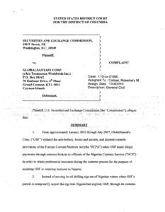 SEC Complaint: GlobalSantaFe Corp.