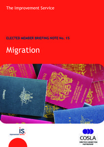 The Improvement Service  ELECTED MEMBER BRIEFING NOTE No. 15 Migration