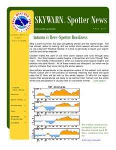 SKYWARN Spotter News ® www.weather.gov/seattle NATIONAL WEATHER SERVICE SEATTLE/TACOMA