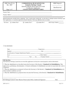 KHC Form TC-2a Rev[removed]Page 1 of 1  KHC Project #