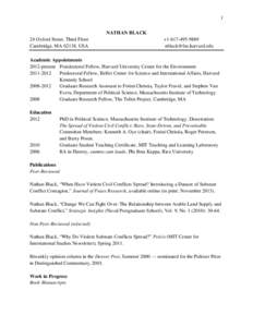 Microsoft Word - Nathan Black CV -- updated[removed]