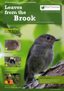 The Brook Waimarama Sanctuary Trust Newsletter  Leaves