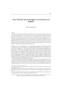 89  Ernst Haeckel and the Struggles over Evolution and