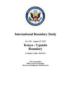 IBS No[removed]Kenya (KE) & Uganda (UG) 1973
