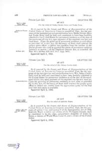 A38  Private Law 521 i ^ r i l 4, 1952 [H.R. 899]