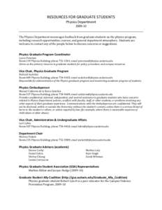 Microsoft Word - Resources for grad students.docx