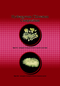 Hydrargyrum Chloratum Compositum 1 cm  Figure 1 (i)	 A photograph of Hydrargyrum Chloratum Compositum in plate-shaped