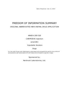 Carprofen / Dog health / Organochlorides / Ketones / Pharmacology / Drug rehabilitation / Bioequivalence / Norbrook Group / Methadone / Chemistry / Non-steroidal anti-inflammatory drugs / Organic chemistry