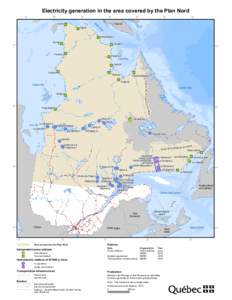 Hydro-Québec / Kangirsuk /  Quebec / Kangiqsualujjuaq /  Quebec / Outardes-2 / Tasiujaq /  Quebec / Bersimis-2 generating station / Daniel-Johnson Dam / Outardes-4 / Manic-1 / Quebec / Provinces and territories of Canada / Nunavik