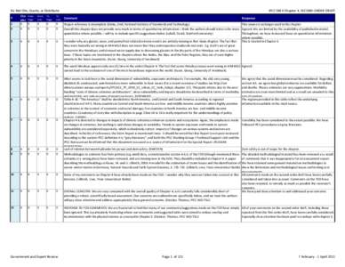 Do Not Cite, Quote, or Distribute  IPCC SREX Chapter 4, SECOND-ORDER DRAFT From Line