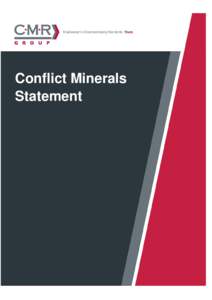 Microsoft Word - CMR Group Conflict Minerals Statement v1