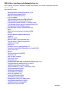 Centre for Reviews and Dissemination / Health technology assessment / National Institute for Health and Clinical Excellence / Cancer Research UK / NHS Confederation / Formulary / National Institute for Health Research / UCL Institute of Ophthalmology / Medicine / Health / National Health Service