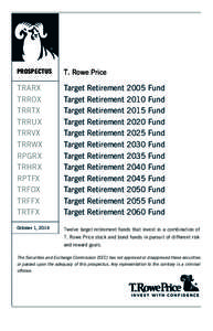 PROSPECTUS  T. Rowe Price TRARX TRROX