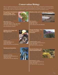 Conservation / Philosophy of biology / Systems ecology / Bioremediation / Conservation biology / Restoration ecology / Landscape ecology / Biodiversity / Ecosystem / Biology / Environment / Ecology